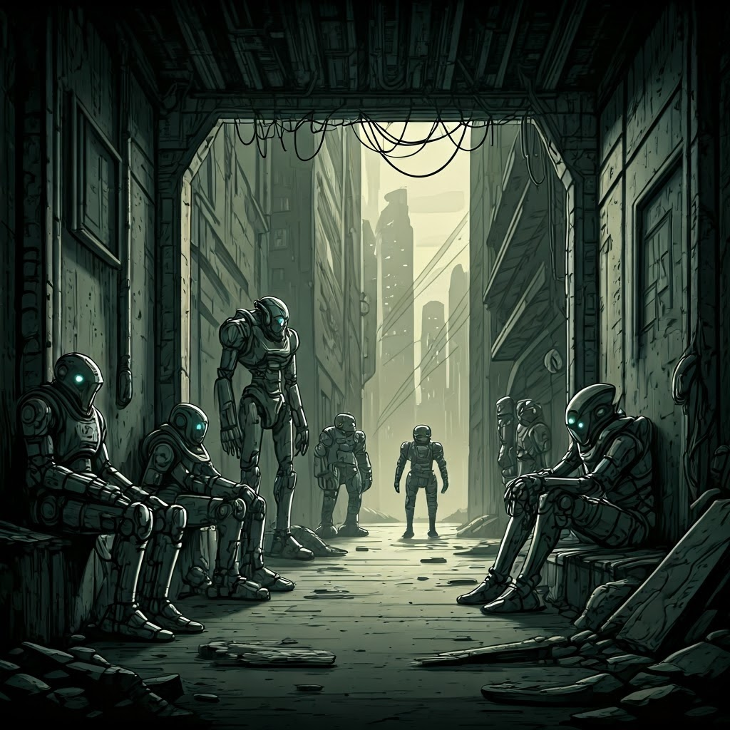 A visualization of a divided robotic future